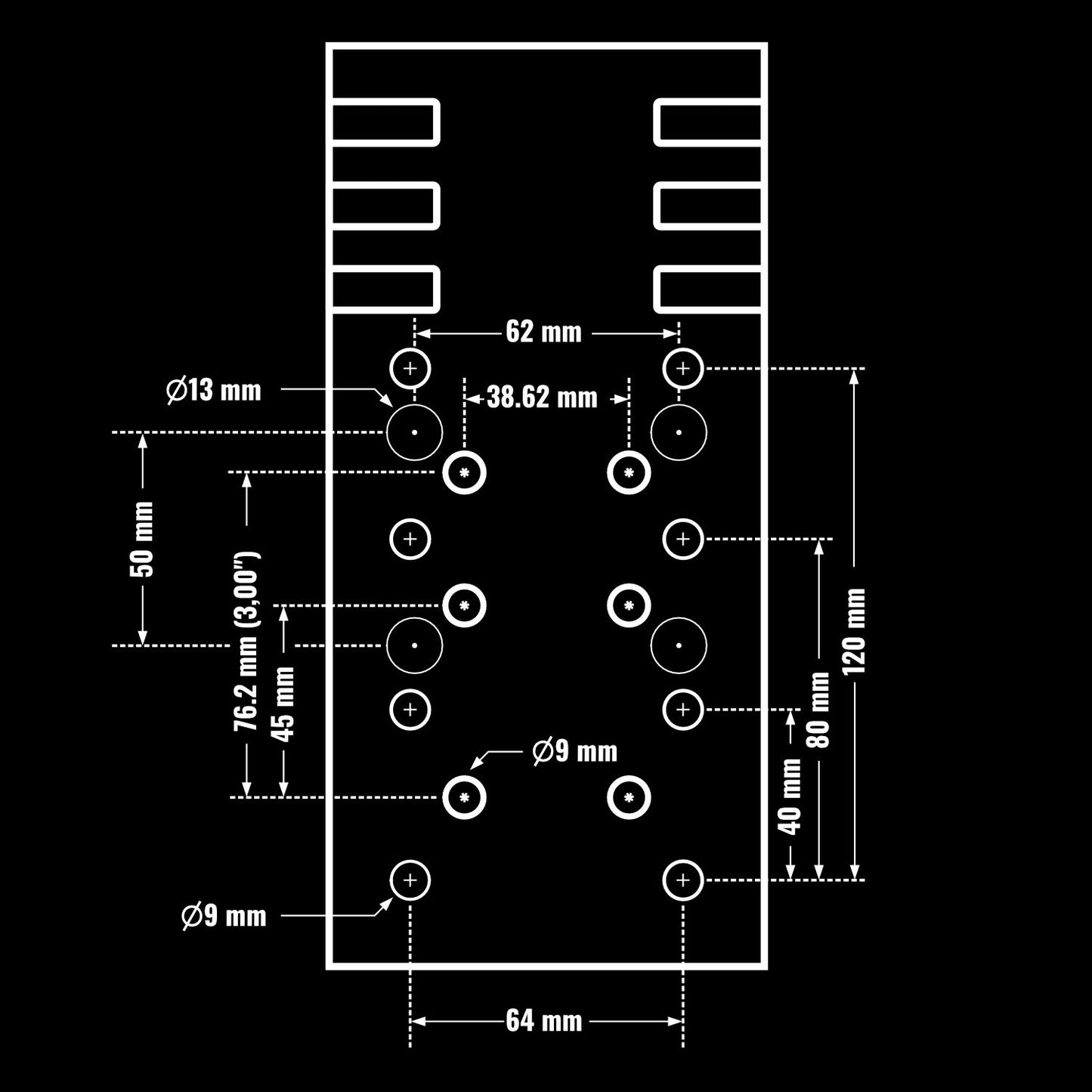 Qubic System QS-L1 Actuator Bracket for QS-220 (Pair) at Simstix Measurements