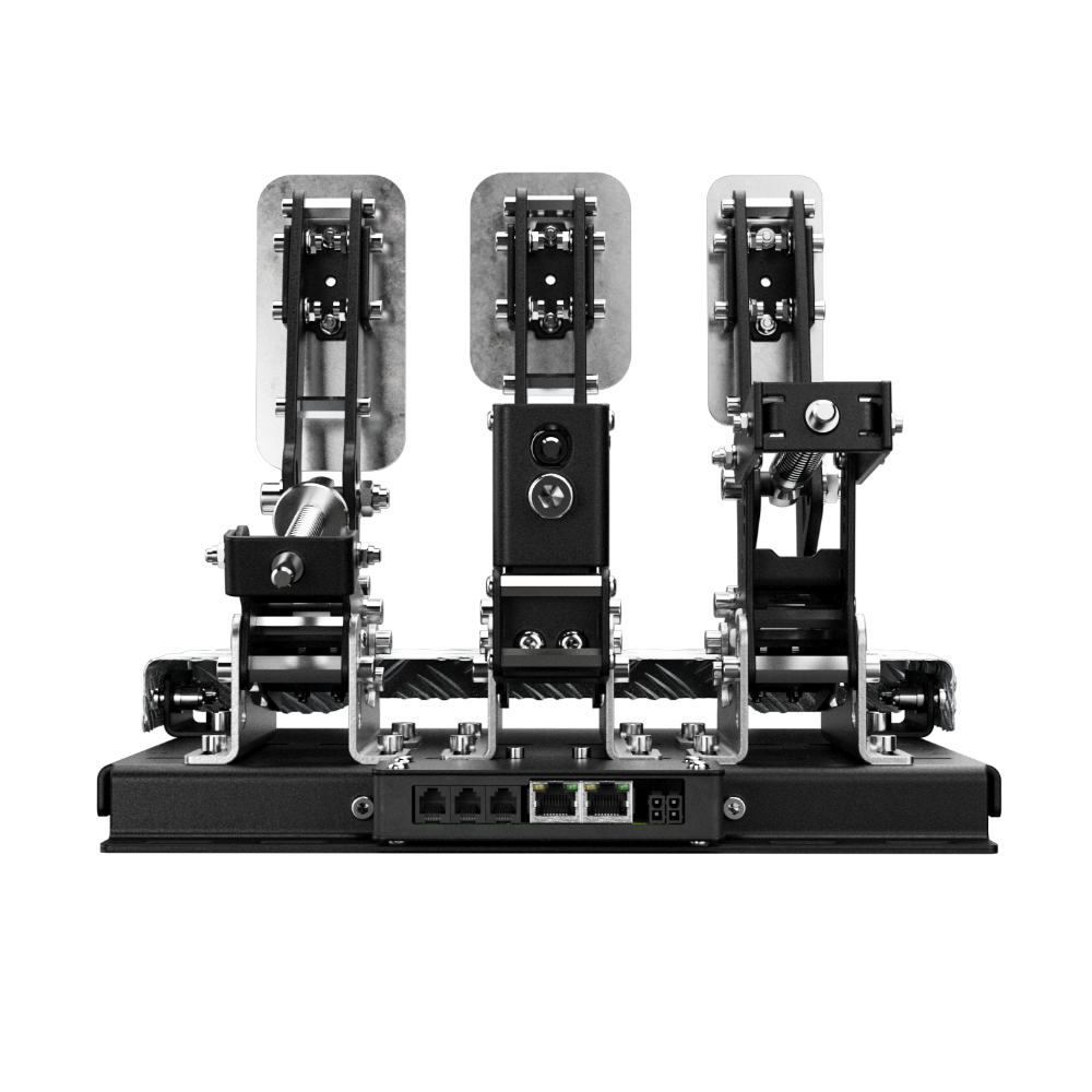 Qubic System QS-P3-60 Professional Racing Simulation Pedals Rear